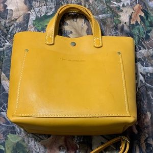 Portland Leather Goods almost perfect mini crossbody. Sunflower.